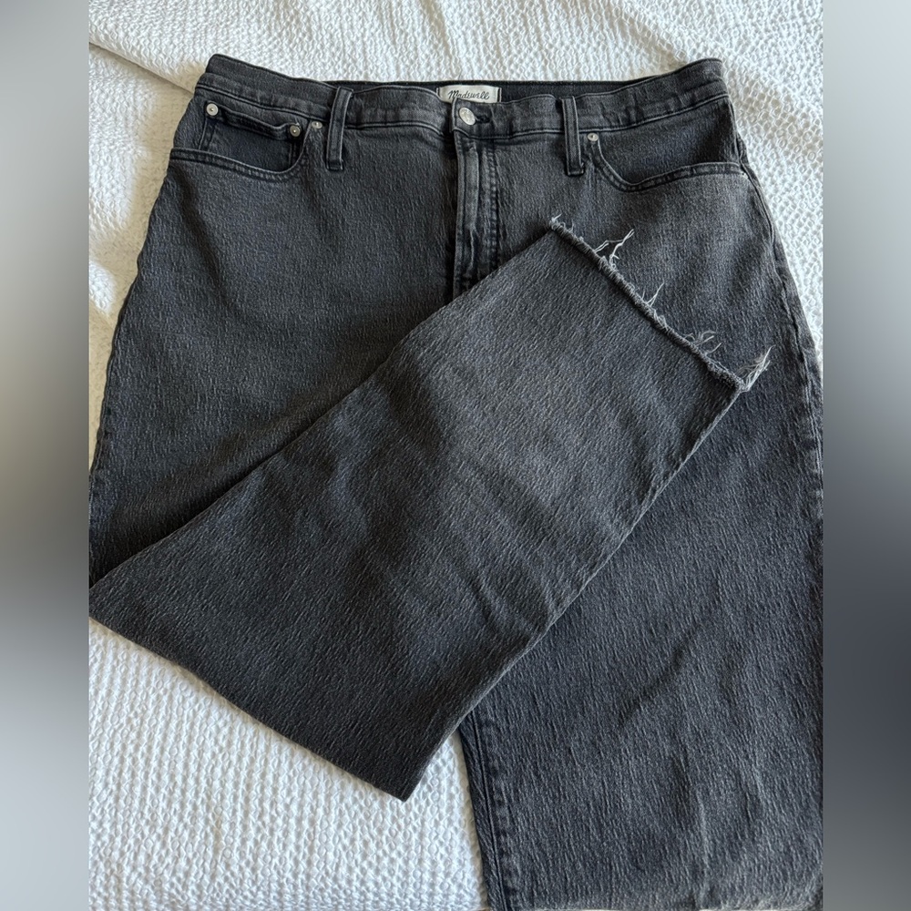 Madewell Women's Gray Straight Leg Jeans